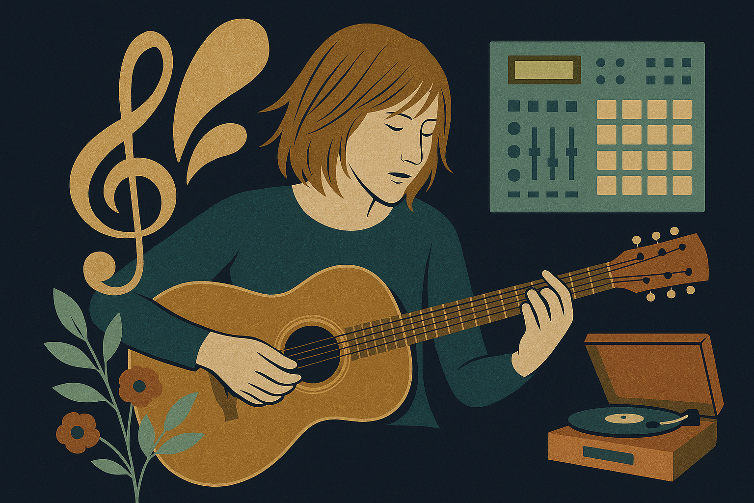 Editorial illustration for Beth Orton, quiet architect of folktronica
