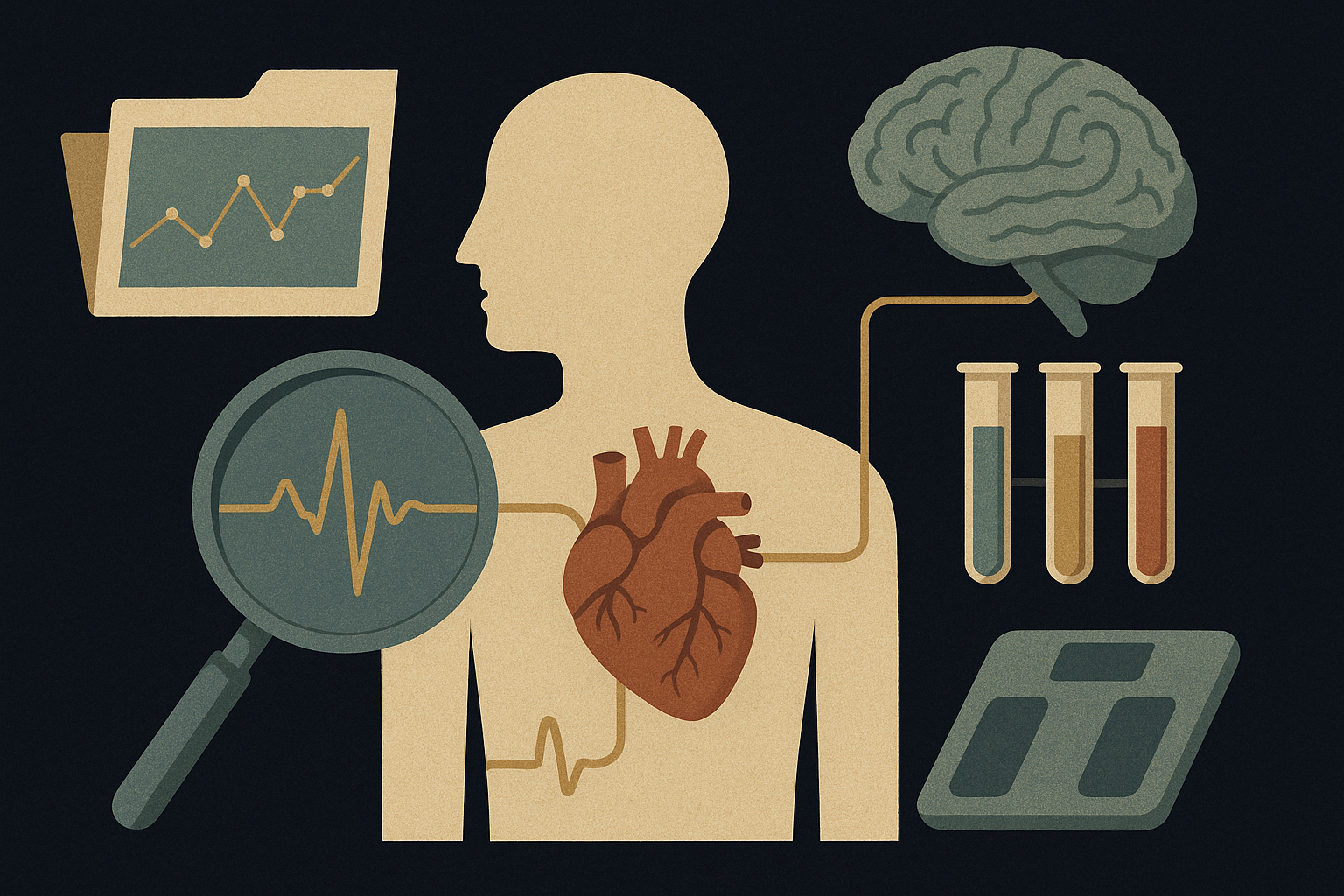 Editorial illustration for Reading the body's signals without mistaking data for diagnosis