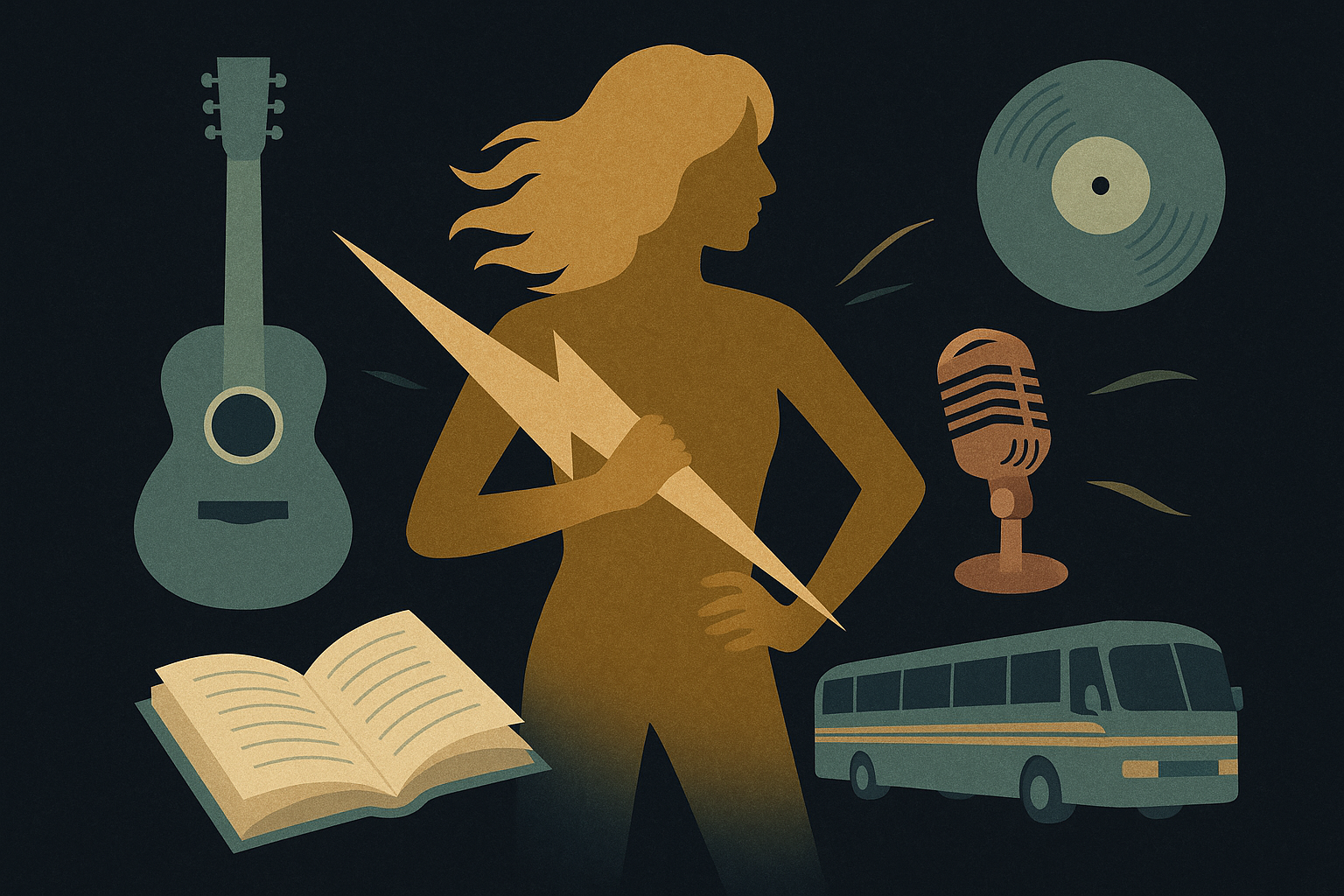 Editorial illustration for The new economics of artist-owned nostalgia